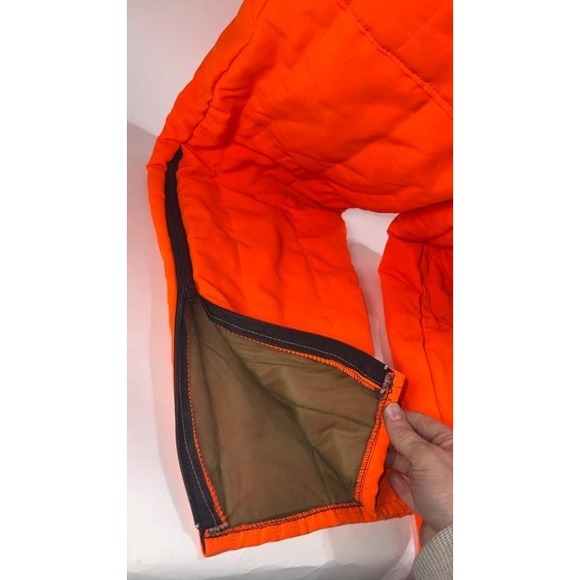 Empire Insulated Wear Men's Blaze Orange B200 Bib Overalls Hunting | Size M - Picture 6 of 16
